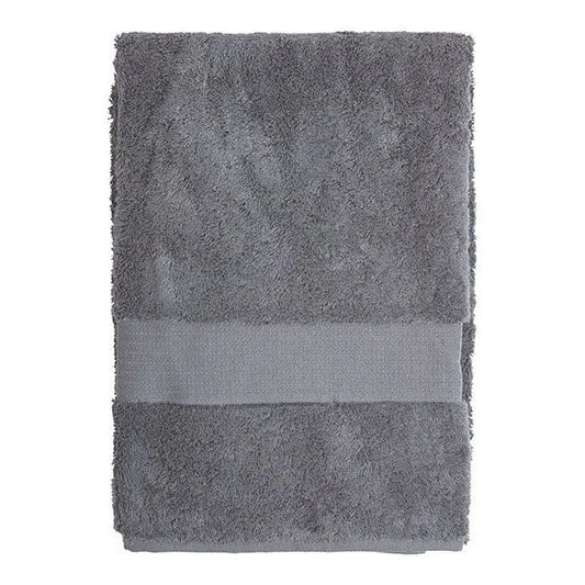 Towel, dark grey, 70 x 140 cm