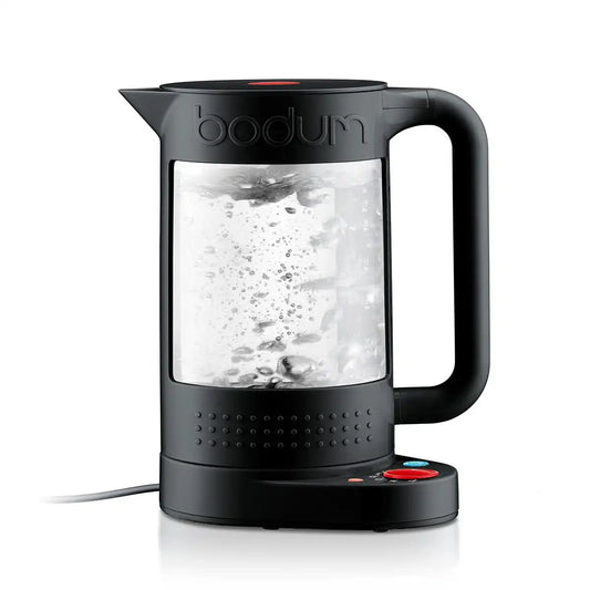 Electric water kettle, double wall with temperature control, 1.1 l, 37 oz