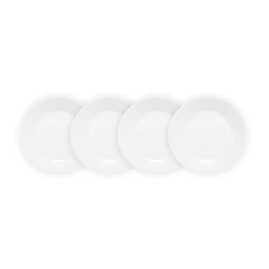 4 Pcs. Dessert plate, dia 18 cm, 7 inch, porcelain