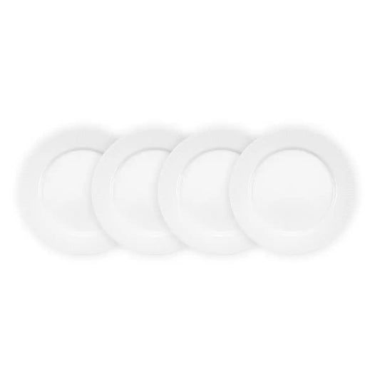 4 Pcs. Lunch plate, dia 23 cm, 9 inch, porcelain