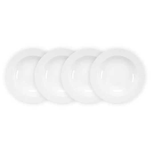 4 Pcs. Pasta plate, dia 28 cm, 11 inch, porcelain