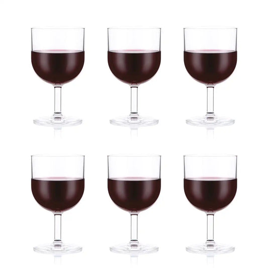 6 pcs Durable Red Wine Glass