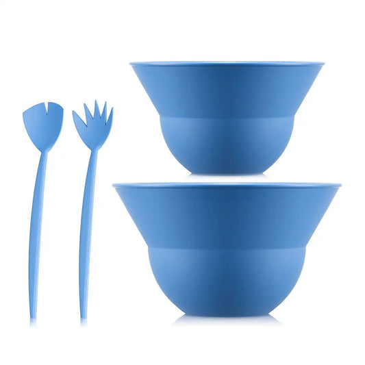 Set of 2 bowls (1x 2550 + 1x 2551) + Ginkgo salad servers
